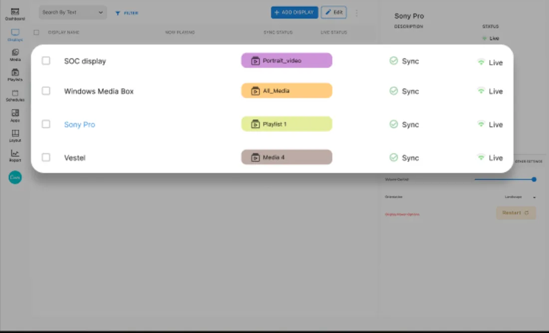 Brix dashboard