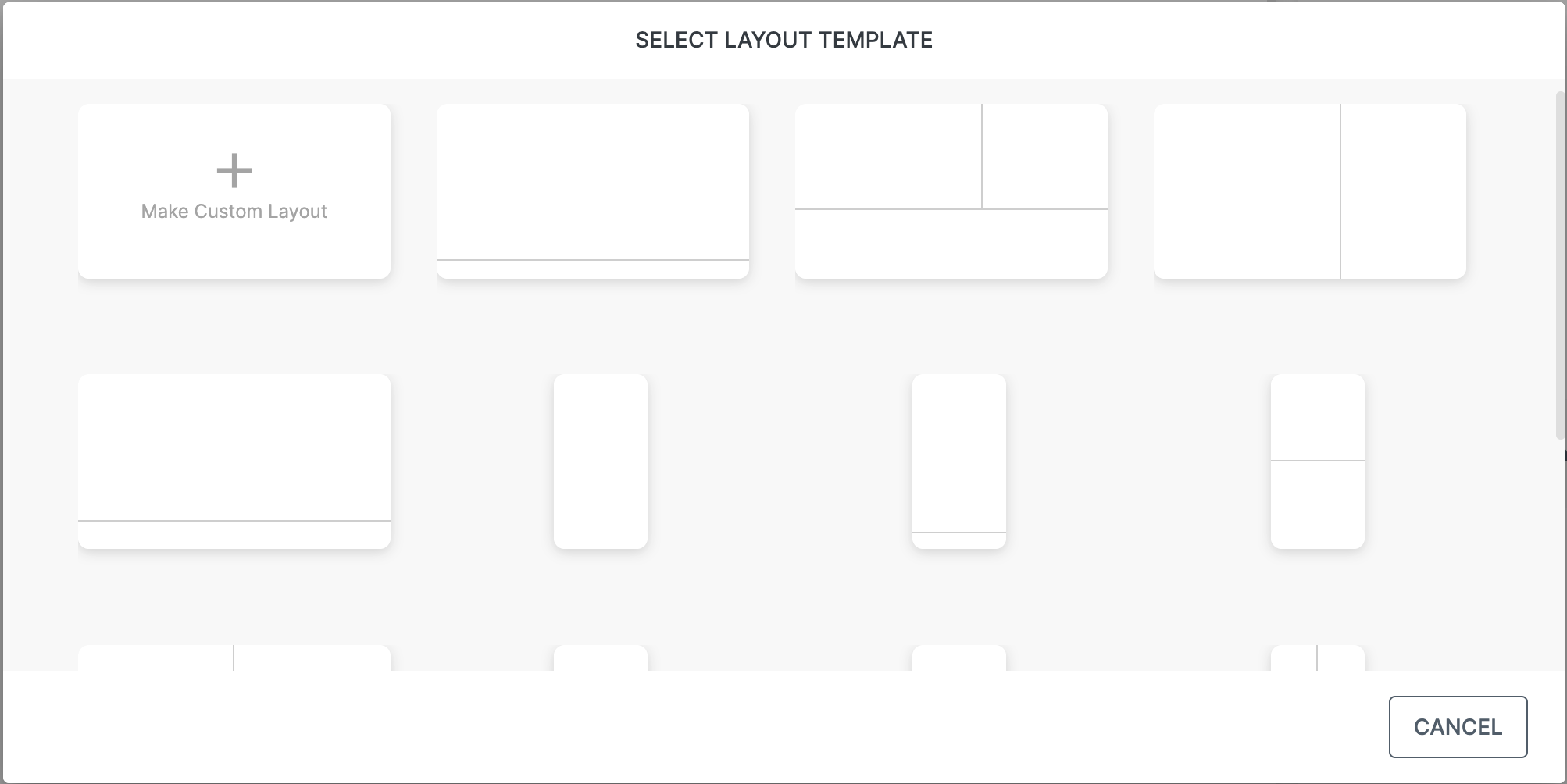 Layout templates