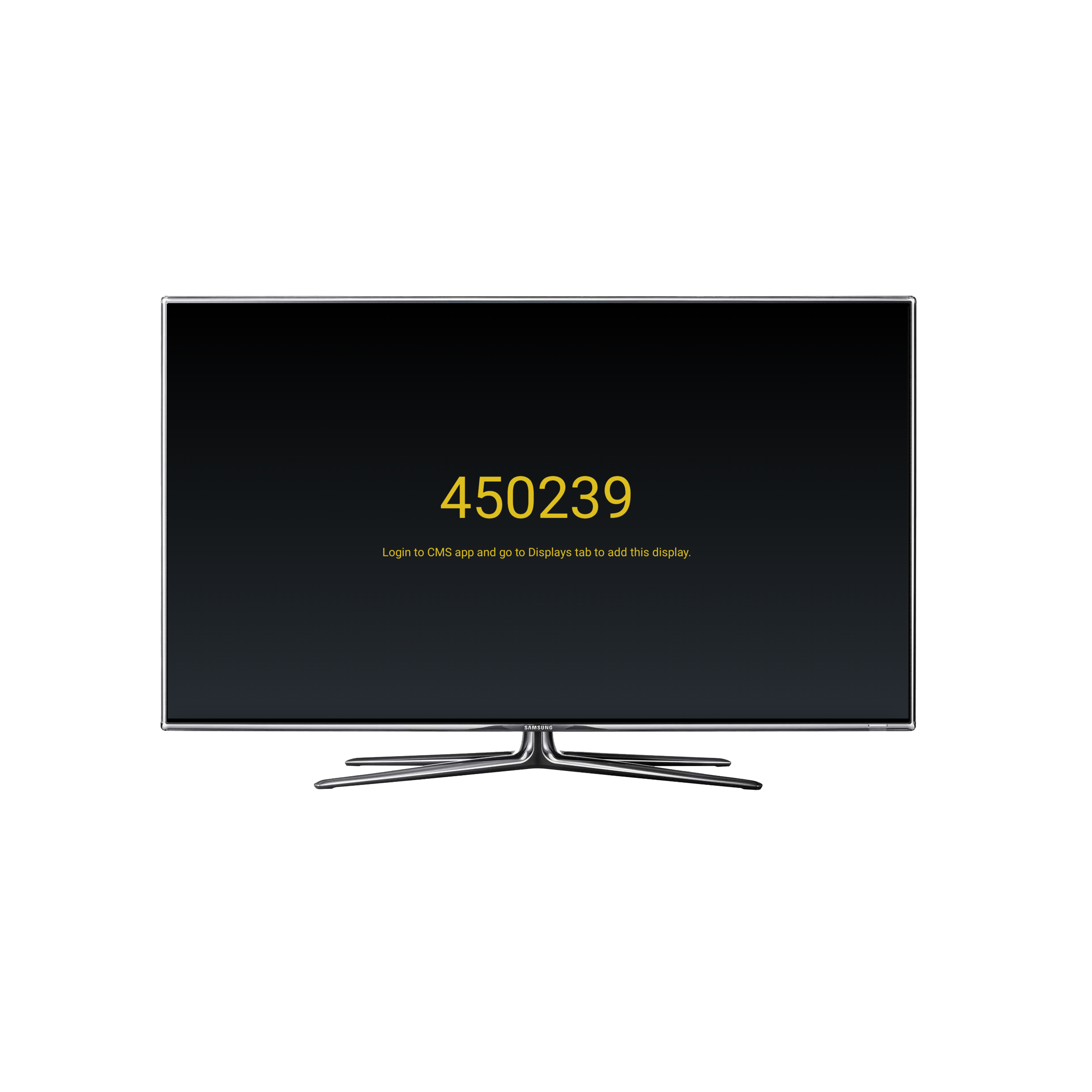 Display code screen