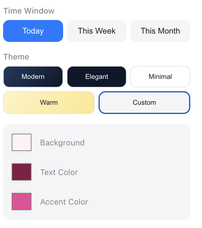 Custom Theme
