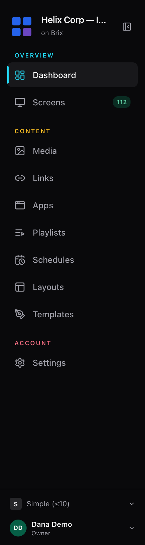 The sidebar. The Approvals entry in the Account group carries a red count of the requests waiting for you.